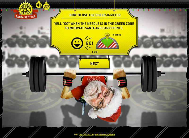 Gold's Santa Spotter